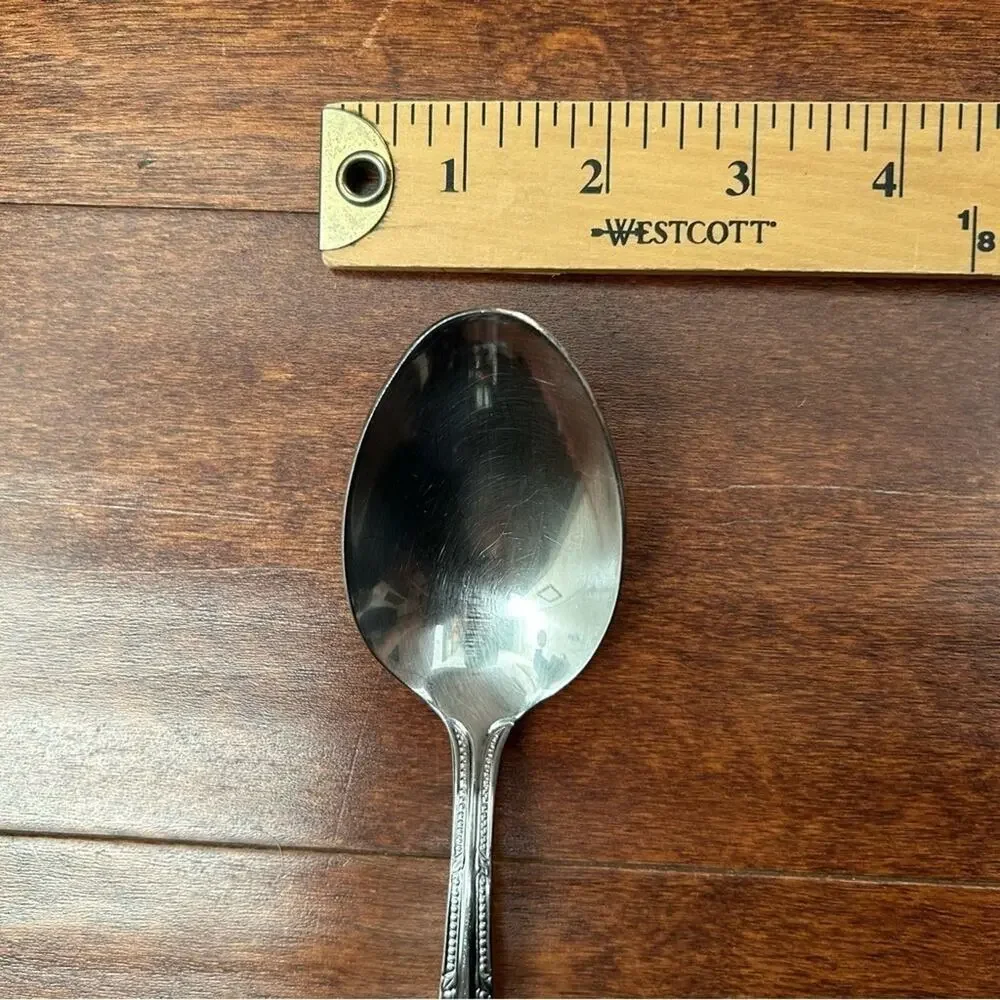 Waterford Russborough Stainless Steel Serving Spoon and Fork Silverware Set